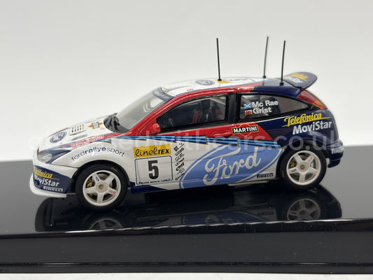 1/43 2002 Ford Focus RS WRC - Rallye Monte Carlo - McRae / Grist - AutoArt | Model Rally Car