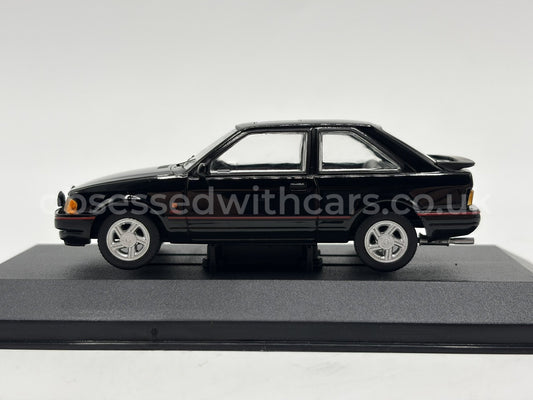 1/43 1985 Ford Escort Mk4 XR3i - Black - Corgi Vanguards | Model Car