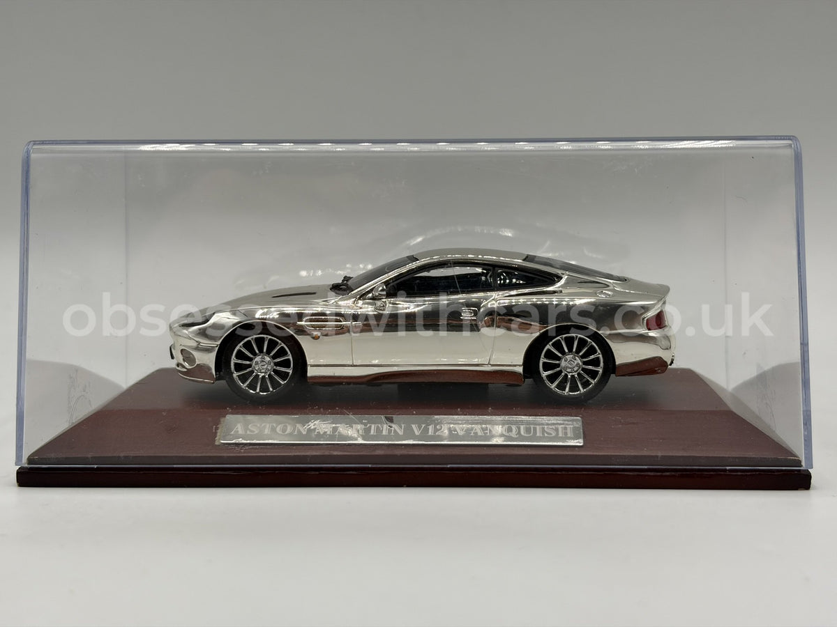 1/43 2001 Aston Martin V12 Vanquish (Chrome) | Model Car