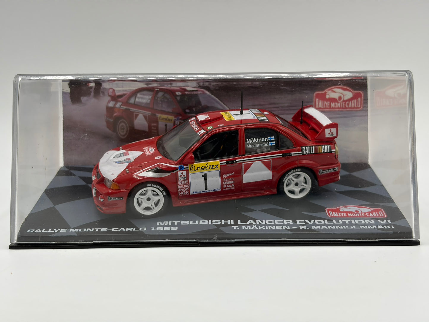 1/43 1999 Mitsubishi Lancer Evo VI - Monte Carlo Rally - Makinen / Mannisenmaki | Model Rally Car