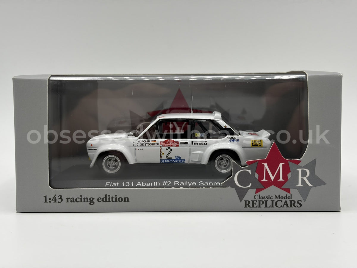 1/43 1980 Fiat 131 Abarth - Rallye Sanremo - Rohrl / Geistdorfer - CMR | Model Rally Car
