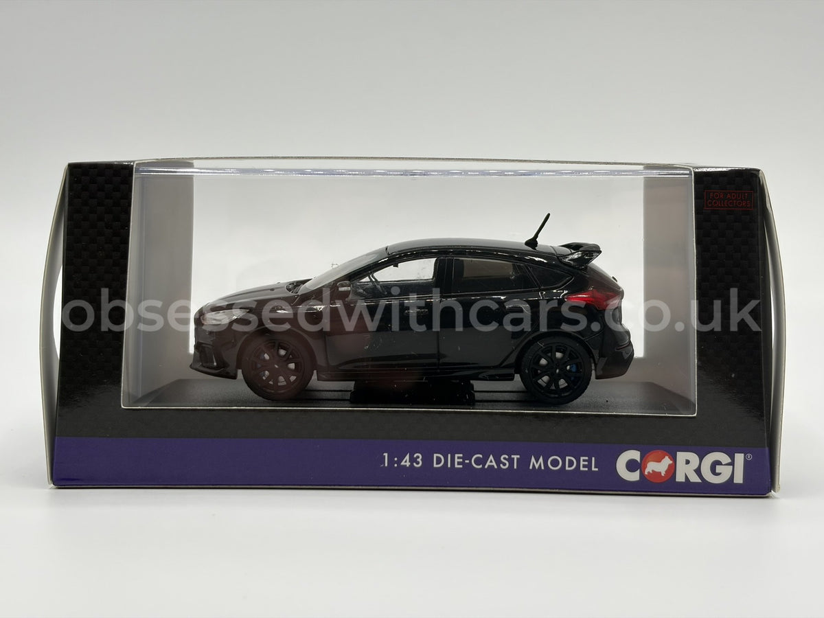 1/43 2017 Ford Focus RS - Shadow Black | Corgi Vanguards | Model Car