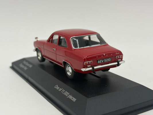 1/43 1969 Ford Escort Mk1 - Dragoon Red | Corgi Vanguards | Model Car