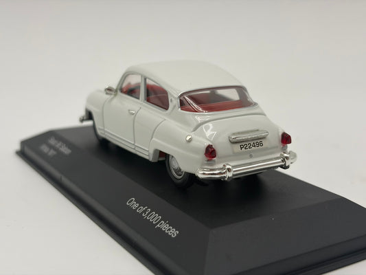 1/43 1964 Saab 96 - White 'W1' | Corgi Vanguards | Model Car