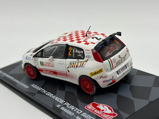 1/43 2009 Abarth Grande Punto - Monte Carlo Rally - Basso / Dotta | Model Rally Car