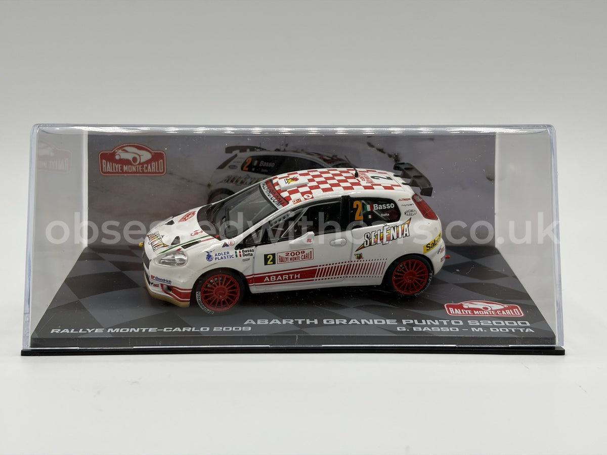 1/43 2009 Abarth Grande Punto - Monte Carlo Rally - Basso / Dotta | Model Rally Car