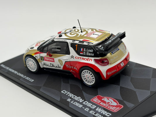 1/43 2013 Citroen DS3 WRC - Monte Carlo Rally - Loeb / Elena | Model Rally Car