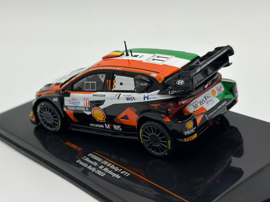 1/43 2023 Hyundai i20 WRC - Rally Croatia - Neuville / Wydaeghe | Model Rally Car
