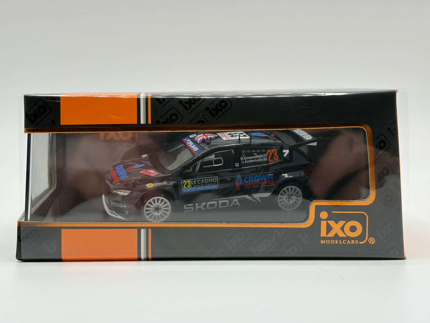 1/43 2025 Skoda Fabia Rally2 - Rally Monte Carlo - Greensmith / Andersson | Model Rally Car