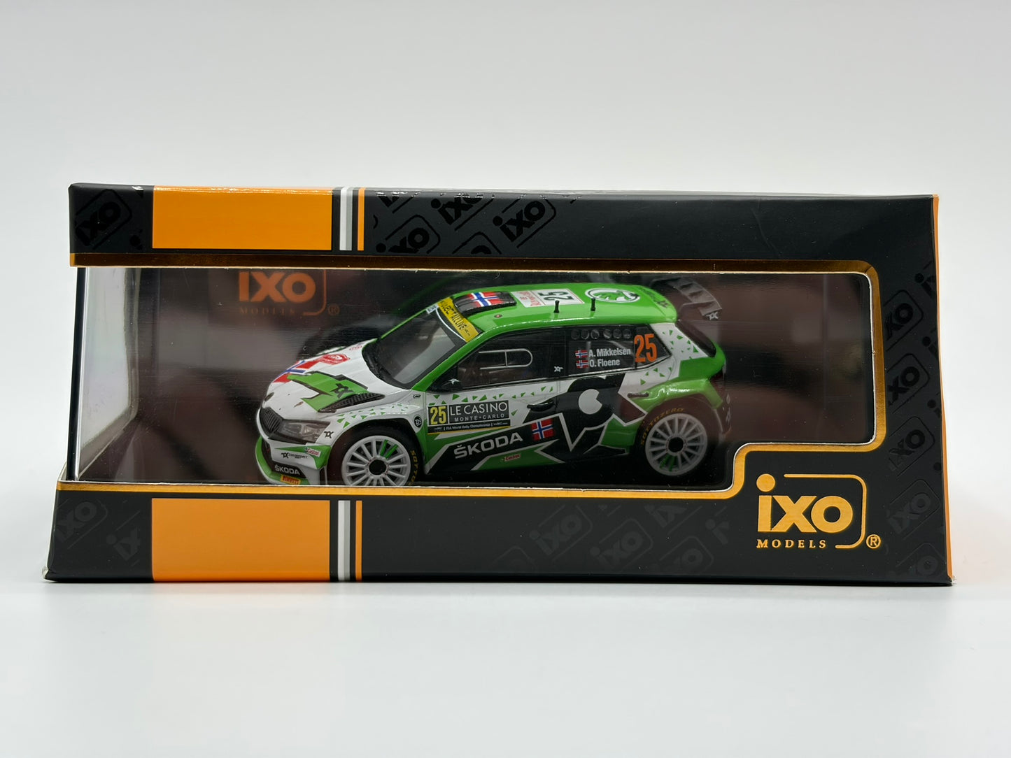 1/43 2021 Skoda Fabia Rally2 - Rally Monte Carlo - Mikkelsen / Floene | Model Rally Car