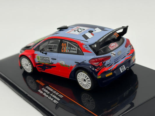 1/43 2021 Hyundai i20 R5 - Rally Monte Carlo - Solberg / Johnston | Model Rally Car