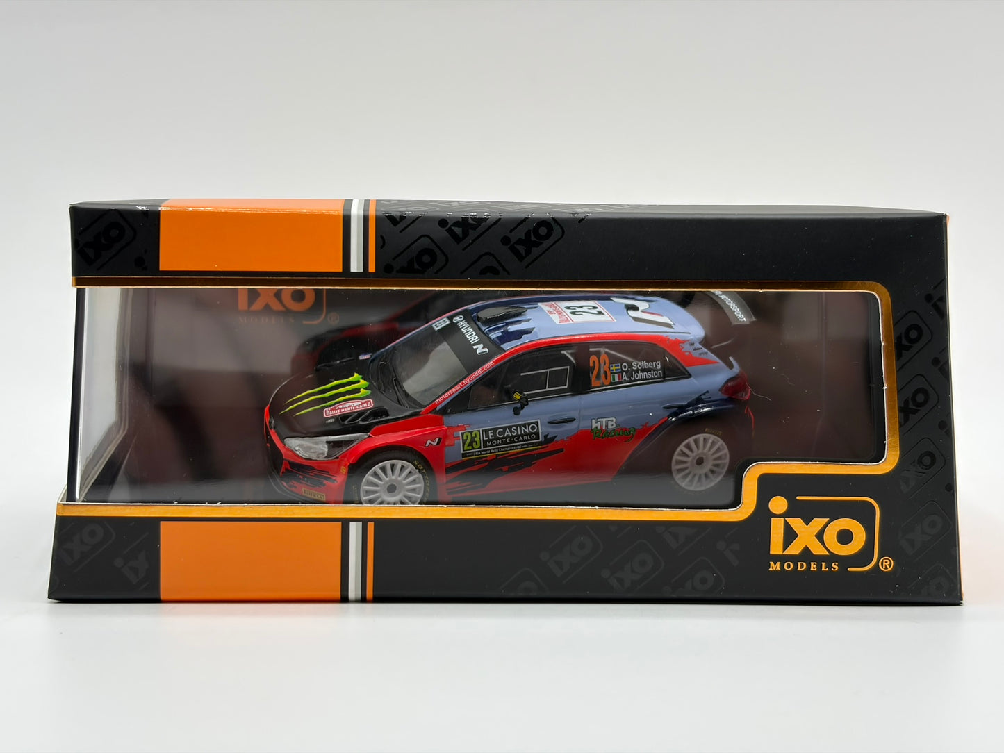 1/43 2021 Hyundai i20 R5 - Rally Monte Carlo - Solberg / Johnston | Model Rally Car