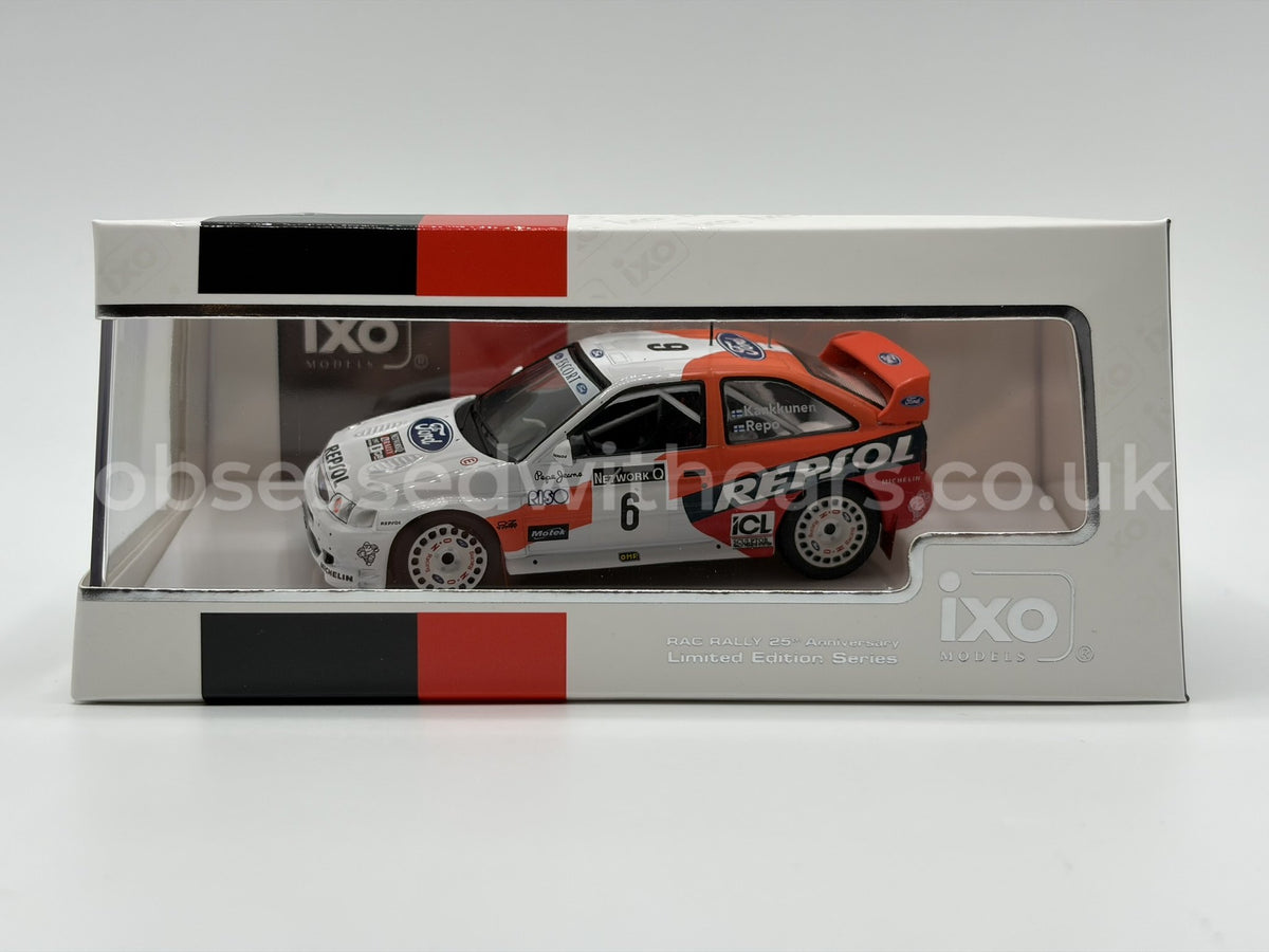 1/43 1997 Ford Escort WRC - RAC Rally - Kankkunen / Repo | Model Rally Car