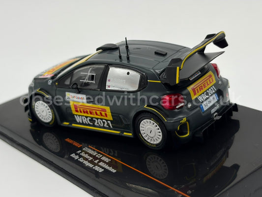 1/43 2020 Citroen C3 WRC - Rallye Sardinien - Solberg / Mikkelsen | Model Rally Car