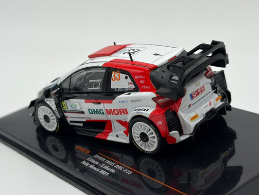 1/43 2021 Toyota Yaris WRC - Rallye Monza - Evans / Martin | Model Rally Car