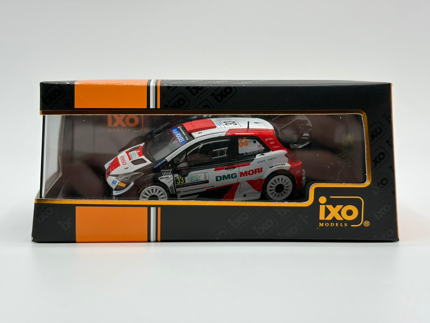 1/43 2021 Toyota Yaris WRC - Rallye Monza - Evans / Martin | Model Rally Car