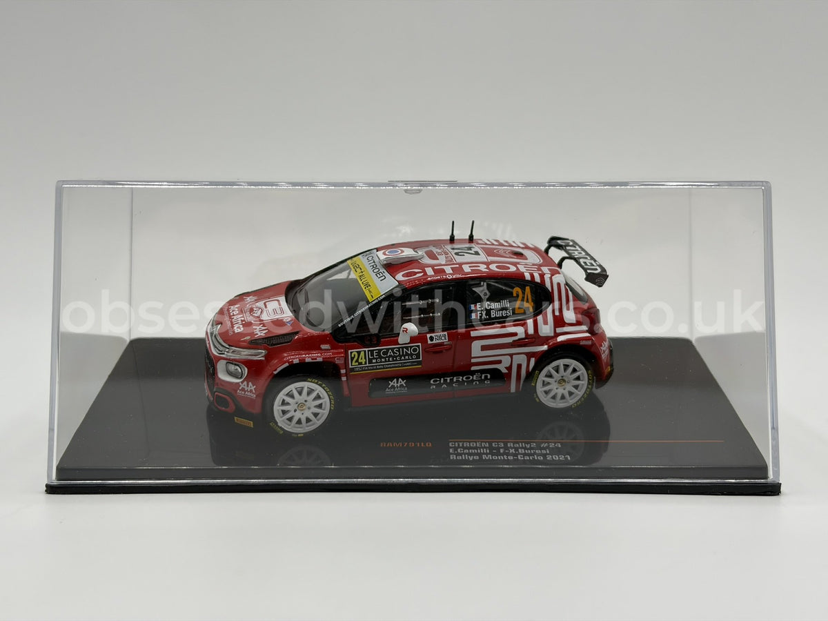 1/43 2021 Citroen C3 Rally2 - Rallye Monte Carlo - Camilli / Buresi | Model Rally Car