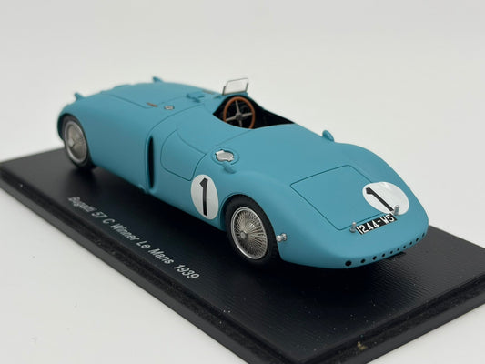 1/43 1939 Bugatti Type 57C "Tank" - Wimille / Veyron - Spark | Model Le Mans Car