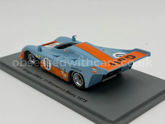 1/43 1975 Gulf Mirage GR8 - Bell / Ickx - Spark | Model Le Mans Car