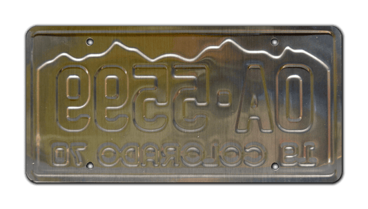 OA 5599 - Vanishing Point - Dodge Challenger | License Plate
