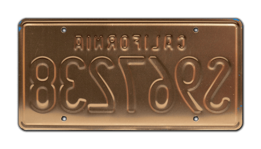 S967238 - A-Team - GMC Van | License Plate