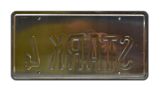 Stark 4 - Iron Man - Tony Stark's '07 Audi R8 | License Plate