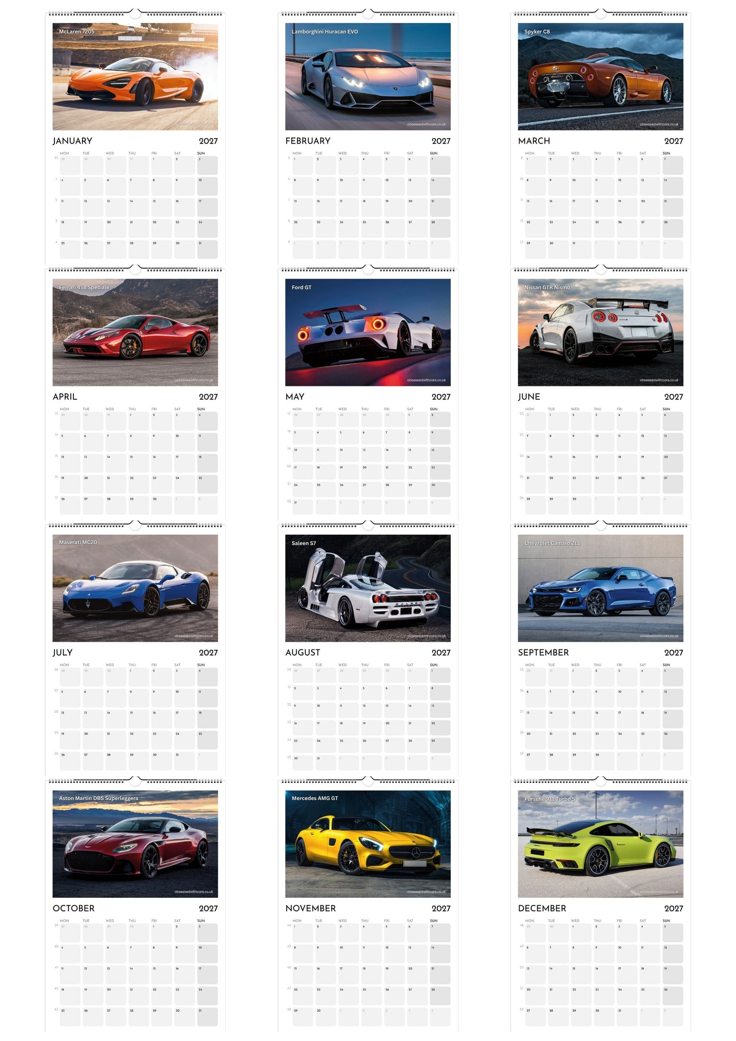 Supercars Calendar 2027