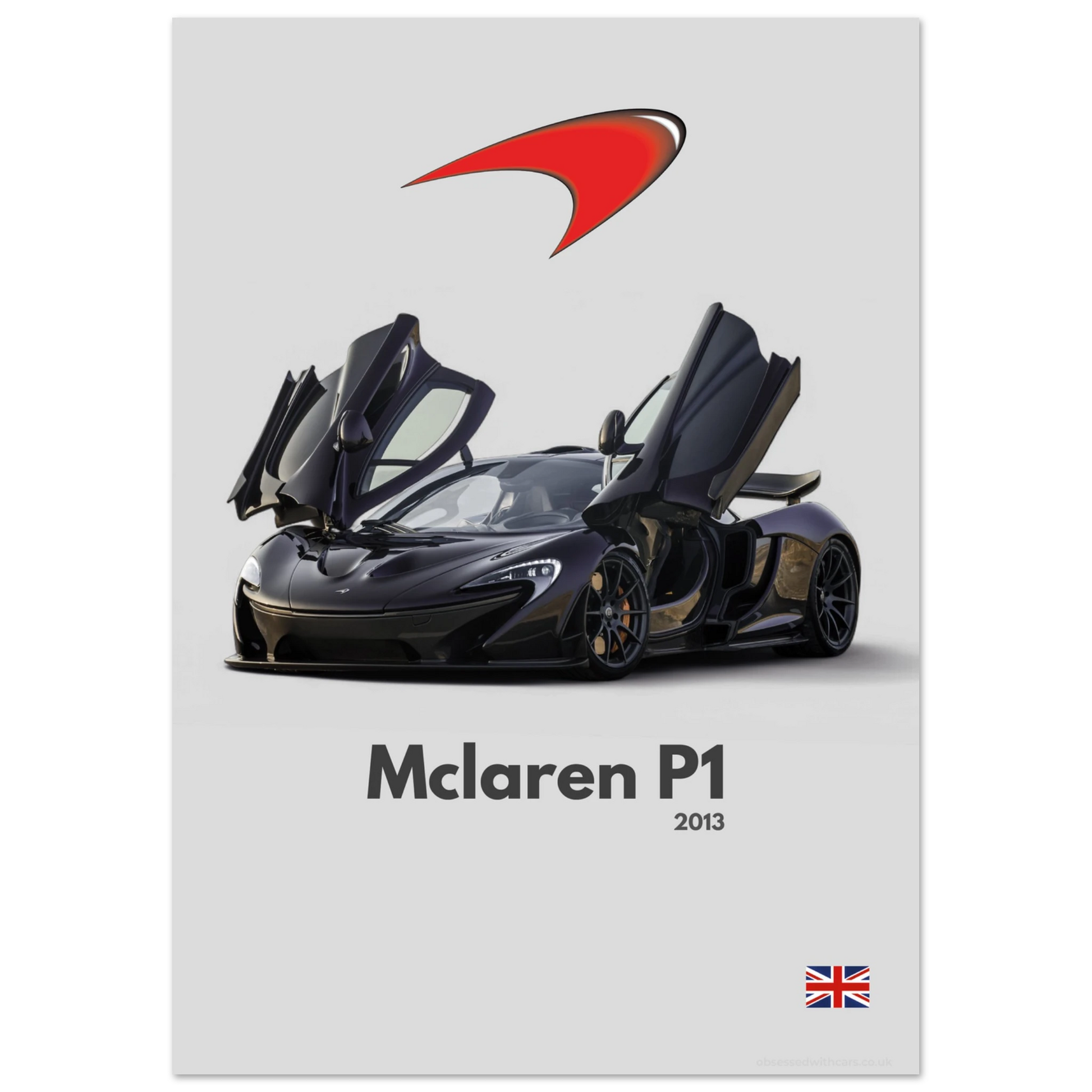Mclaren P1 Poster - Minimalist Collection