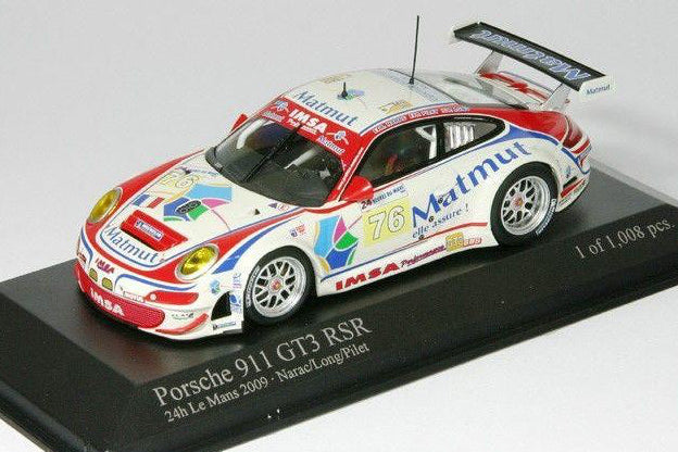 1/43 2009 Porsche 911 GT3 RSR #76 - Narac / Long / Pilet - Minichamps