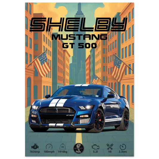Shelby GT500 Poster - Abstract Collection