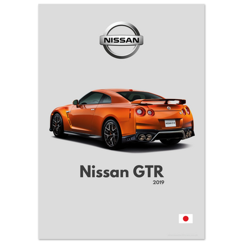 382 Nissan GTR Poster - Minimalist Collection