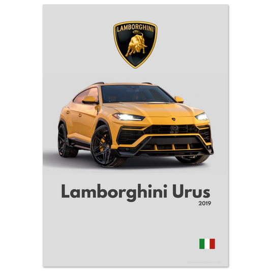 Lamborghini Urus Poster - Minimalist Collection