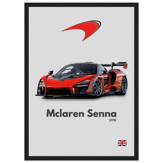 Mclaren Senna Poster - Minimalist Collection