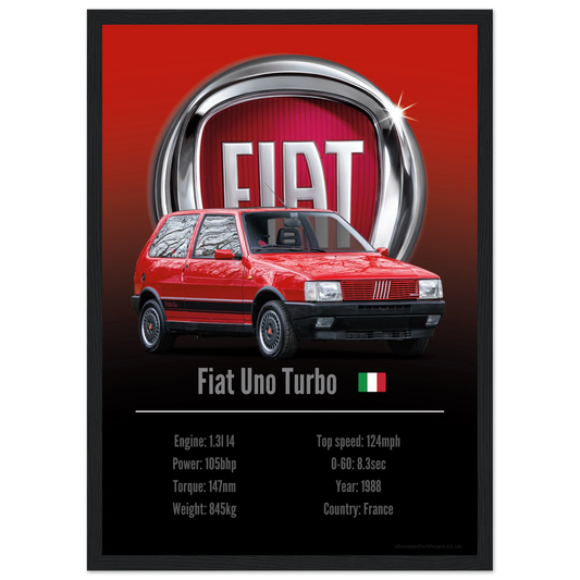 Fiat Uno Turbo Poster - Accent Collection