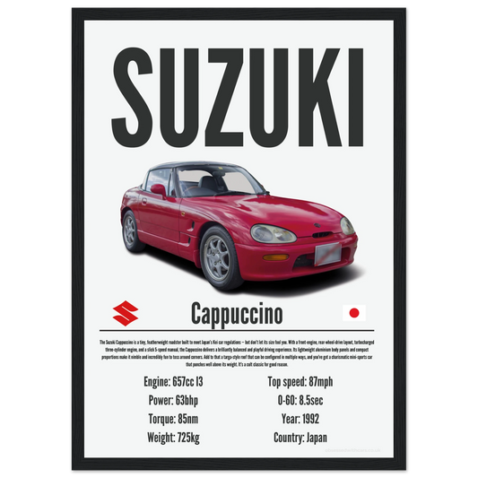 Suzuki Cappuccino Poster - Precision Collection