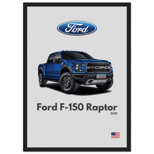 Ford F-150 Raptor Poster - Minimalist Collection