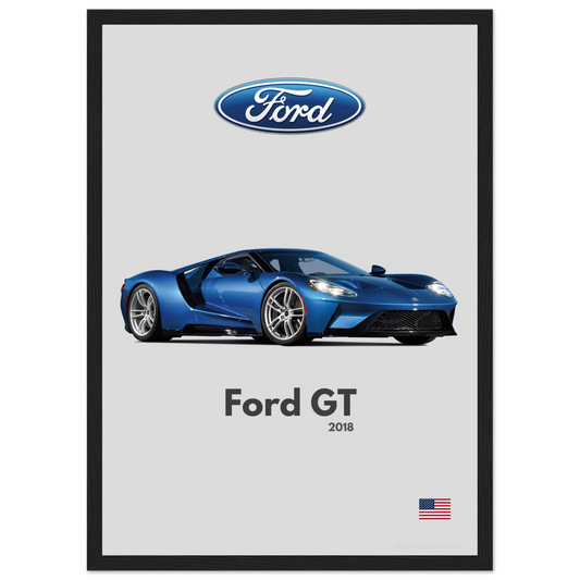 Ford GT Poster - Minimalist Collection