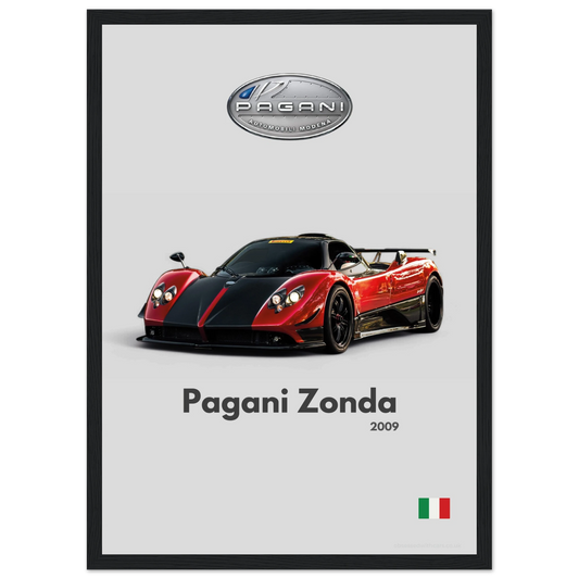 Pagani Zonda Poster - Minimalist Collection