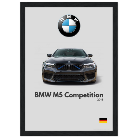 180 BMW M5 Competition Poster - Minimalist Collection