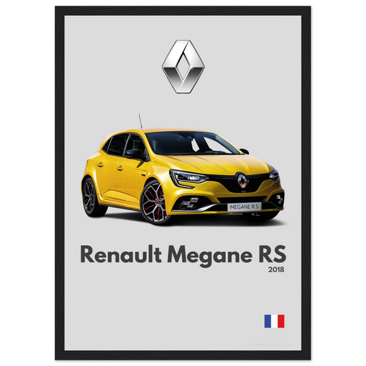 Renault Megane RS Poster - Minimalist Collection