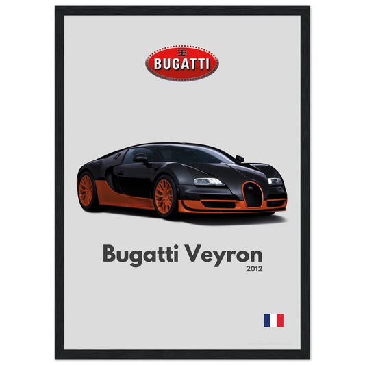 Bugatti Veyron Super Sport Poster - Minimalist Collection