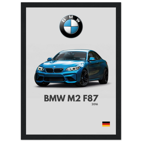 381 BMW M2 F87 Poster - Minimalist Collection