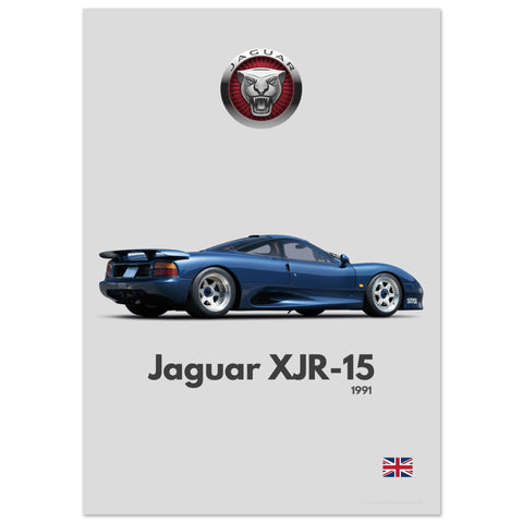 431 Jaguar XJR-15 Poster - Minimalist Collection