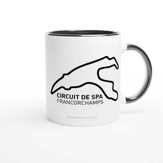 Spa Francorchamps Race Track Outline Mug
