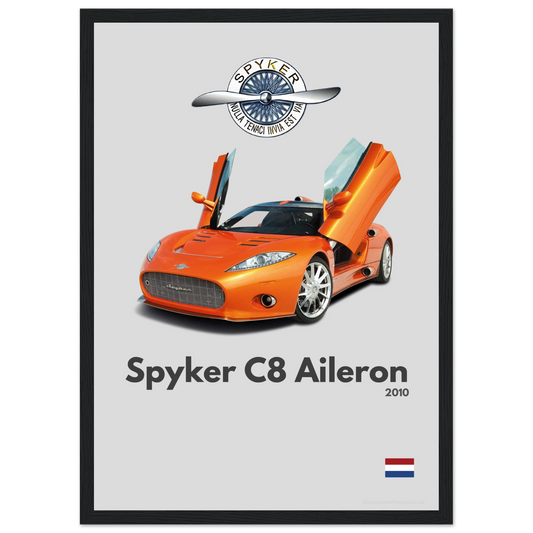 Spyker C8 Aileron Poster - Minimalist Collection