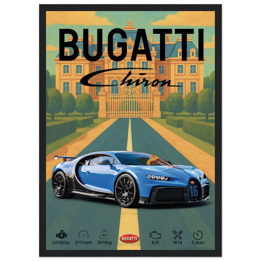 Bugatti Chiron Pur Sport Poster - Abstract Collection