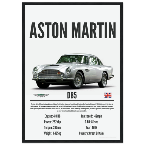370 Aston Martin DB5 Poster - Precision Collection