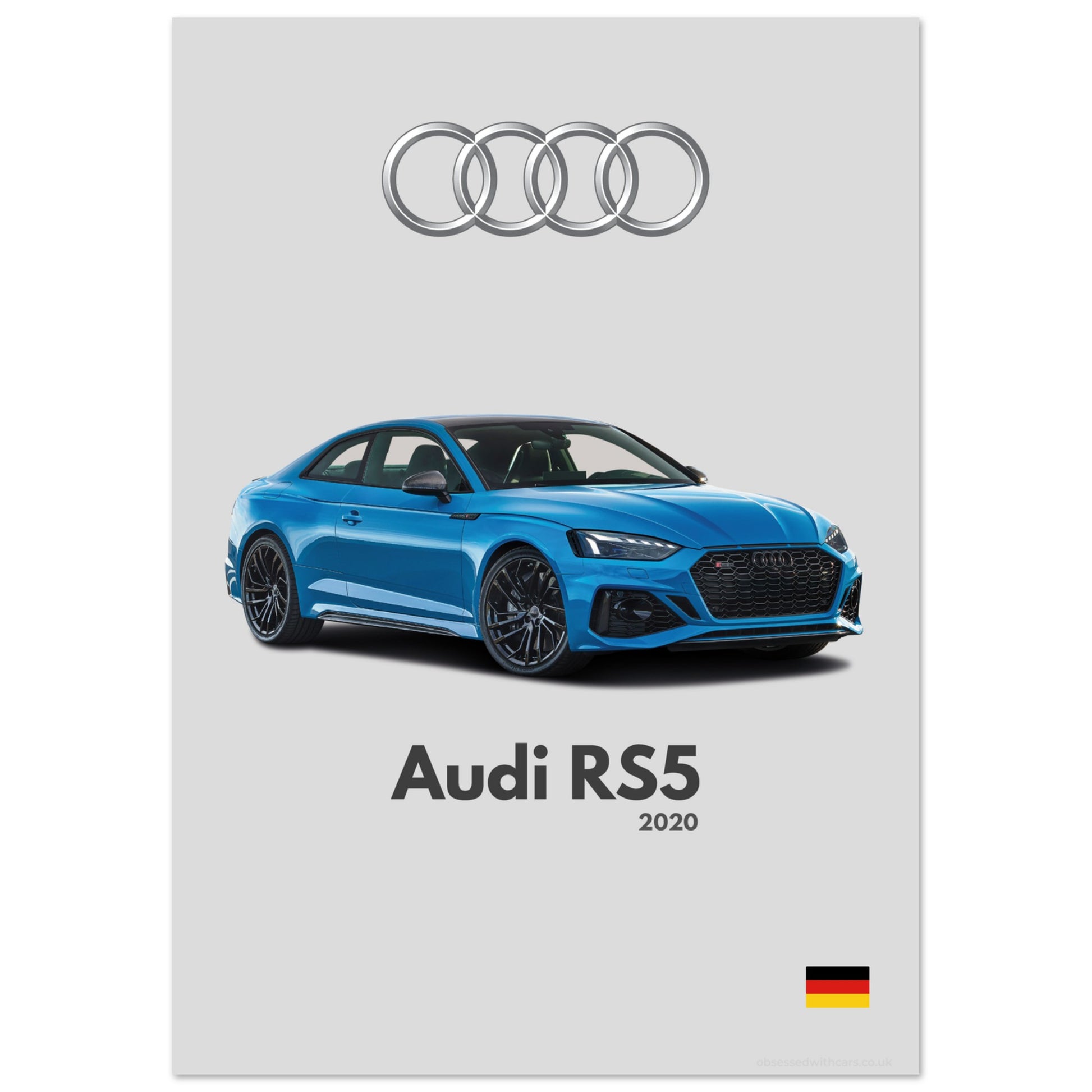 Audi RS5 Poster - Minimalist Collection