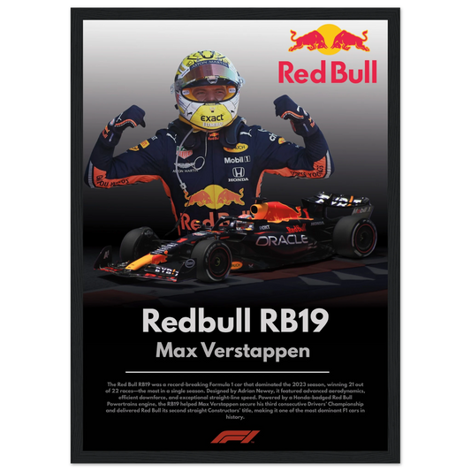 Redbull RB19 Max Verstappen Poster