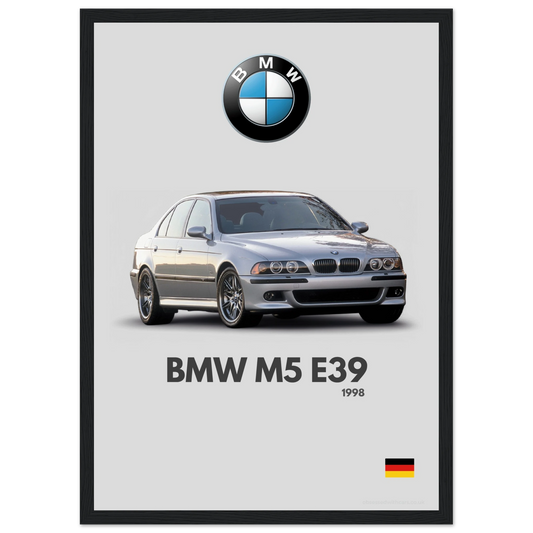 BMW M5 E39 Poster - Minimalist Collection